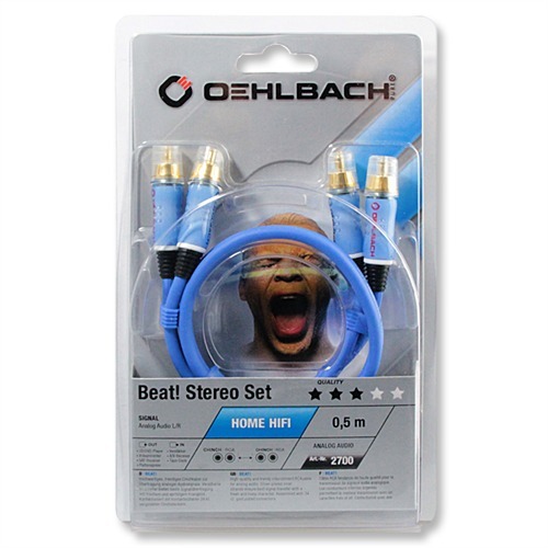    Oehlbach 2702 BEAT! Stereo blue 2,0m:  3