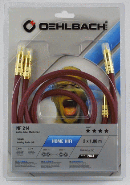    Oehlbach 2043 NF 214 Master Set 2x0,50m bordeaux:  3