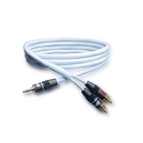  Mini-Jack - 2RCA Supra BILINE MP-2RCA WHITE 2M:  2