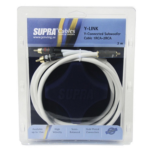   Supra Y-LINK 1RCA-2RCA WHITE 6M:  3