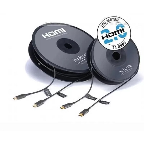  HDMI  Inakustik Profi HDMI2.0 LWL 124Gbps gepanzert 15.0m